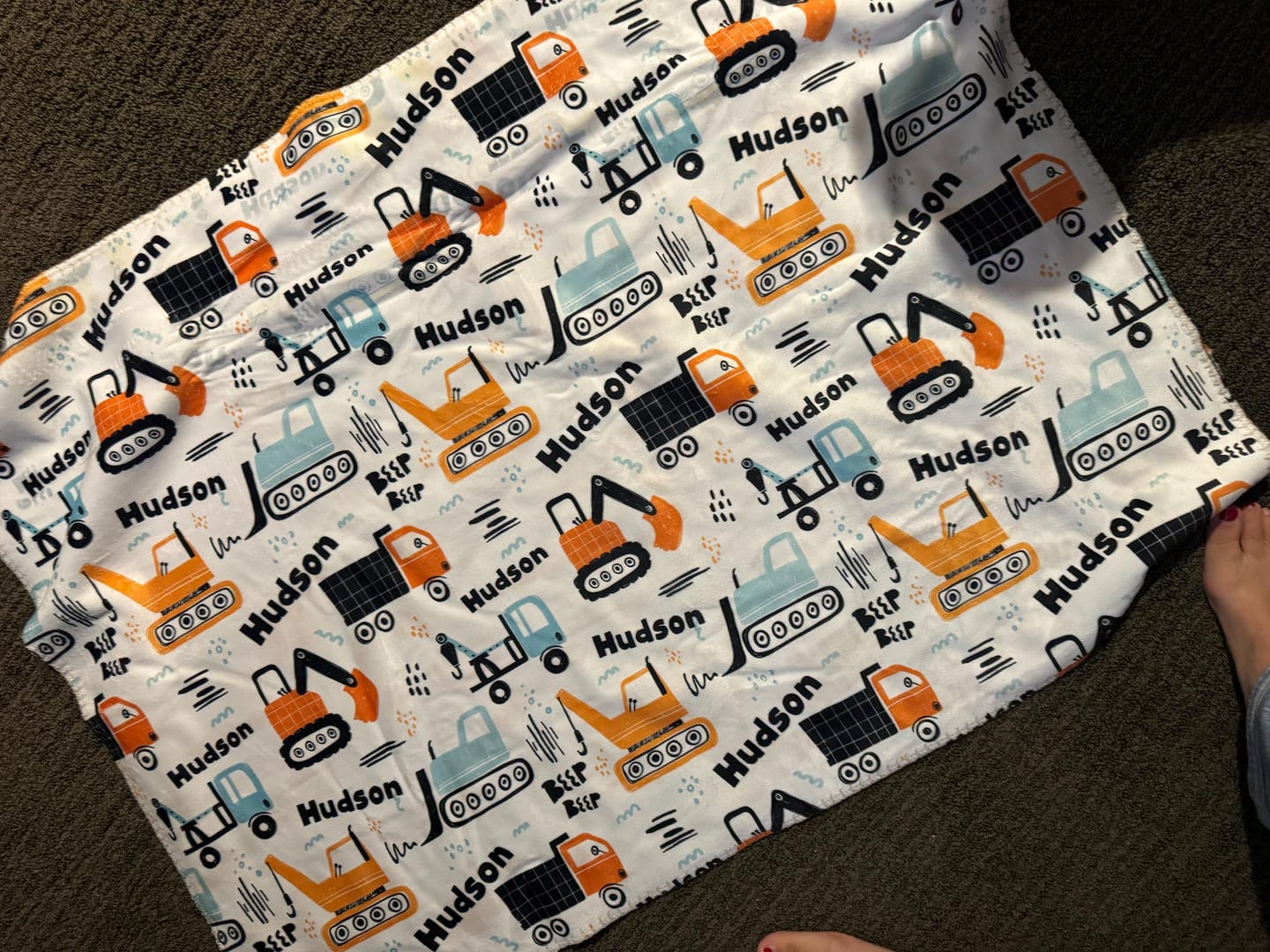 Customer photo review of New hand-drawn childish animal pattern with forest animals blanket