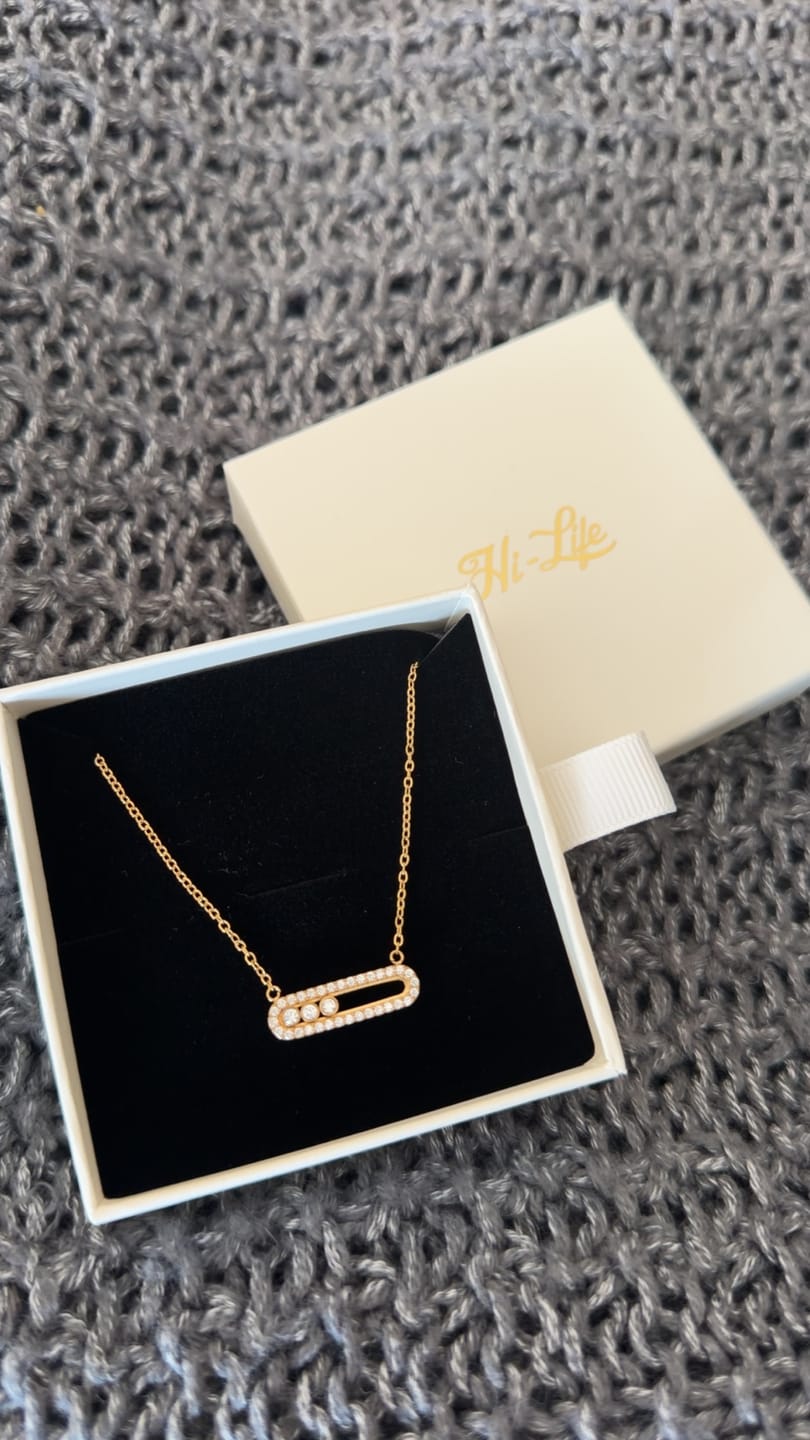 Customer photo review of Pave Soul Kette 18K Vergoldet