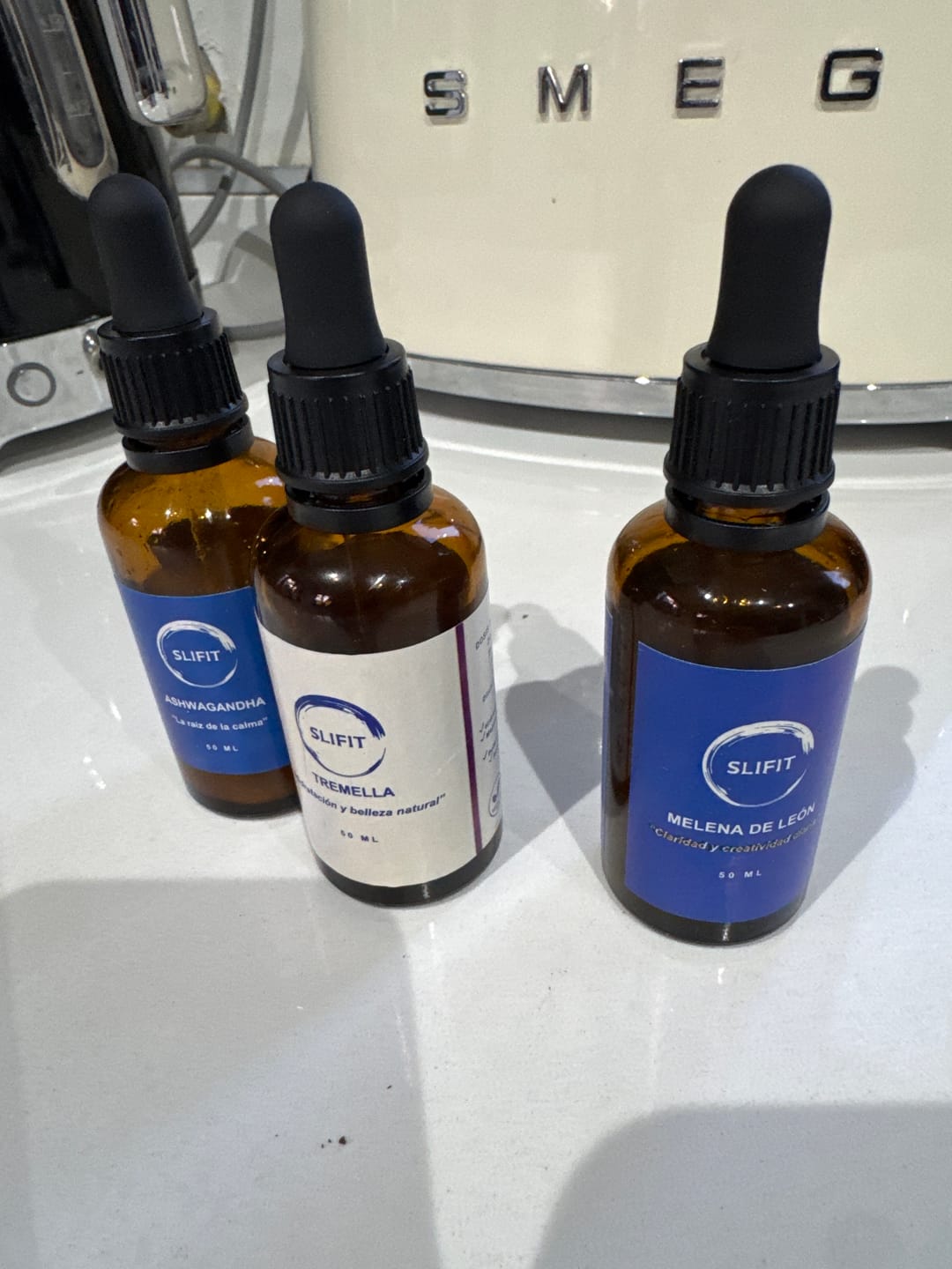 Customer photo review of Kit Equilibrio · Melena + Tremella + Ashwagandha
