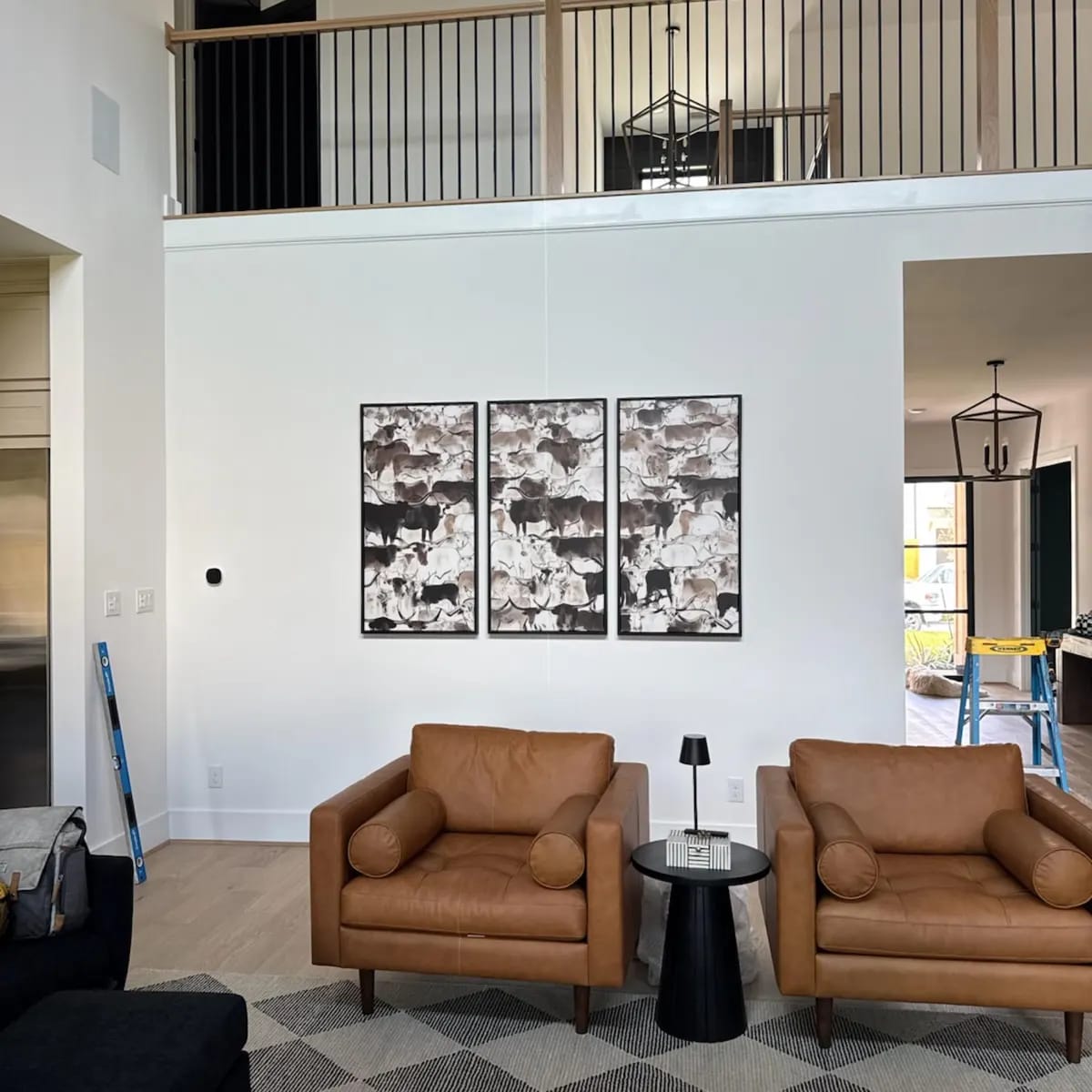Customer photo review of Abstract Texas Longhorn Print - Longhorn Herd Print for
