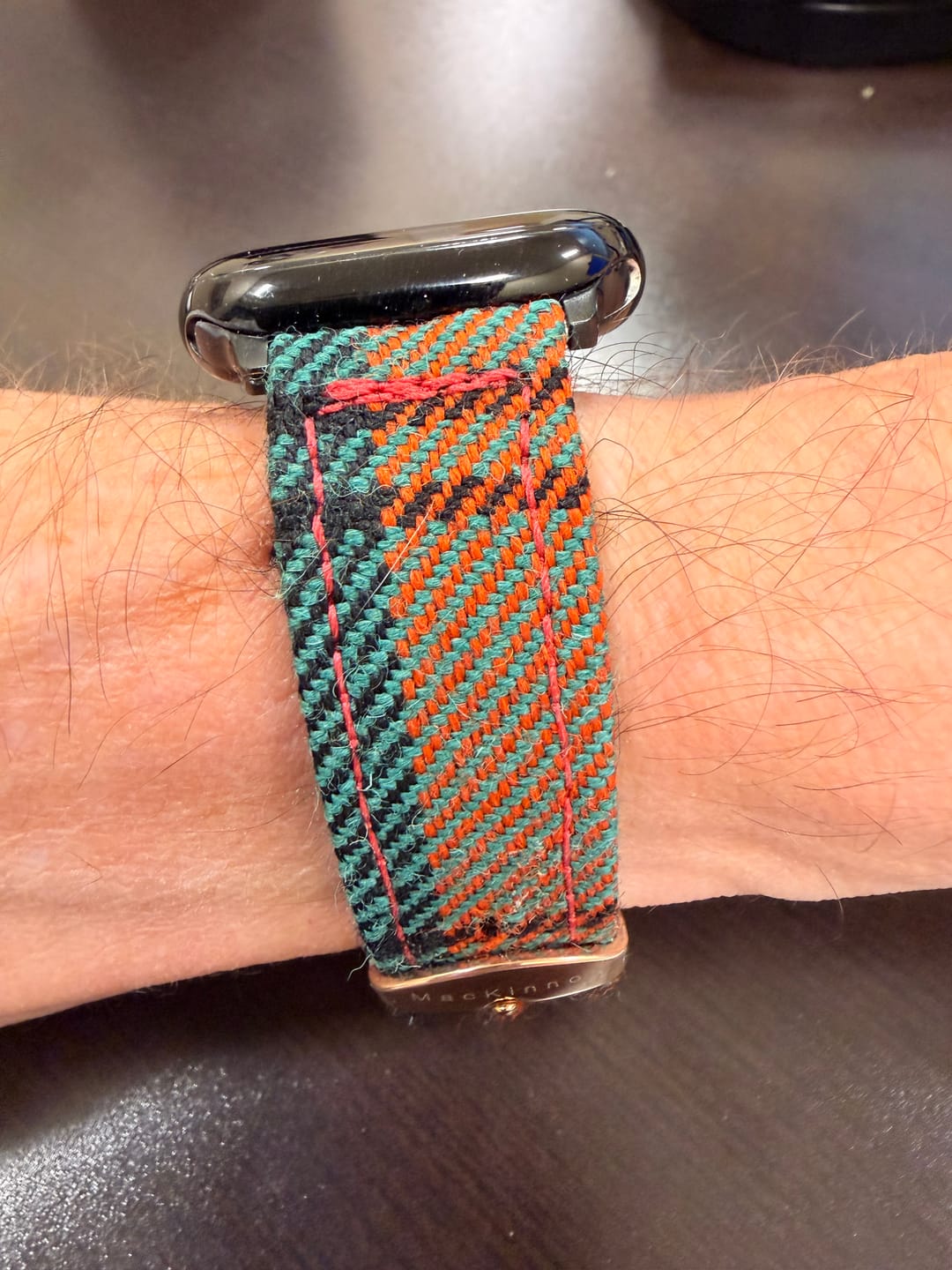 Customer photo review of Custom Tartan Apple Watch Straps