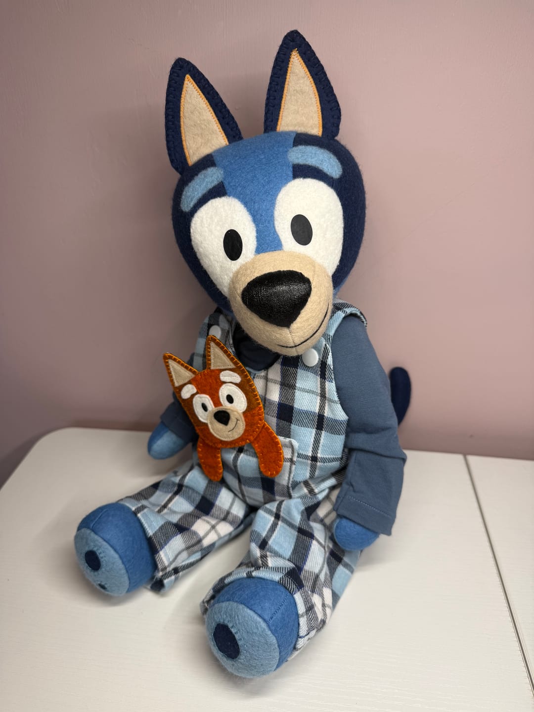 Customer photo review of "Aussie & Mate"  Playdoll PDF Pattern and Video Tutorial
