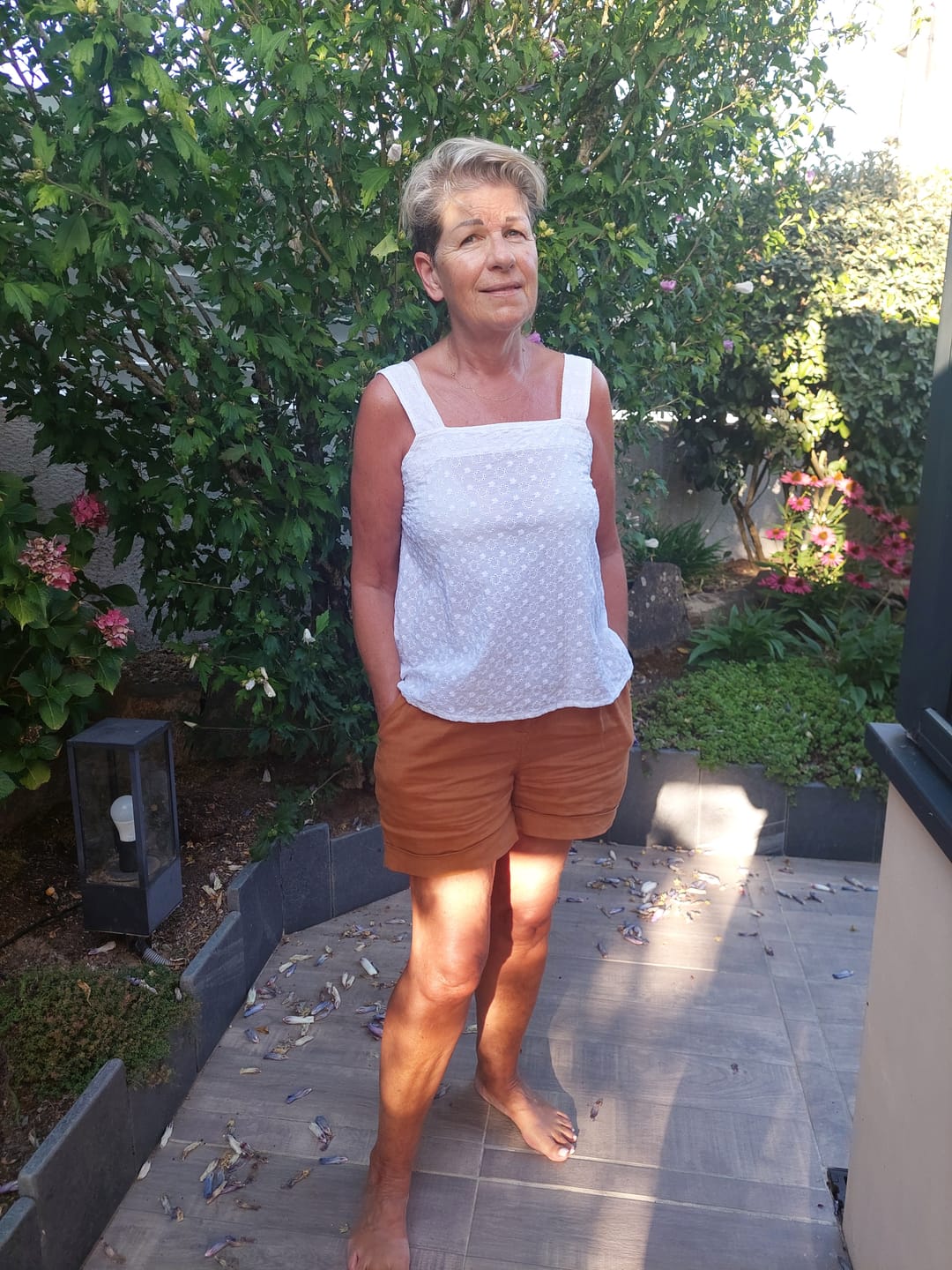 Customer photo review of Blouse Florence – Coton broderie florale