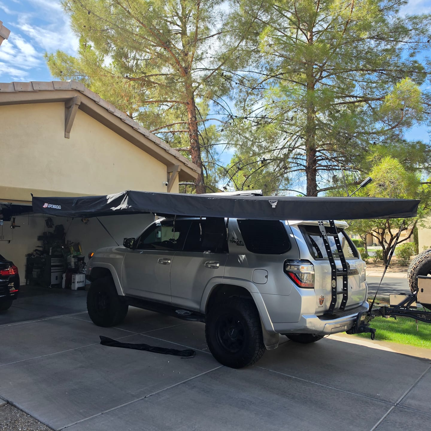 Customer photo review of OPENROAD 180 Free Standing Awning
