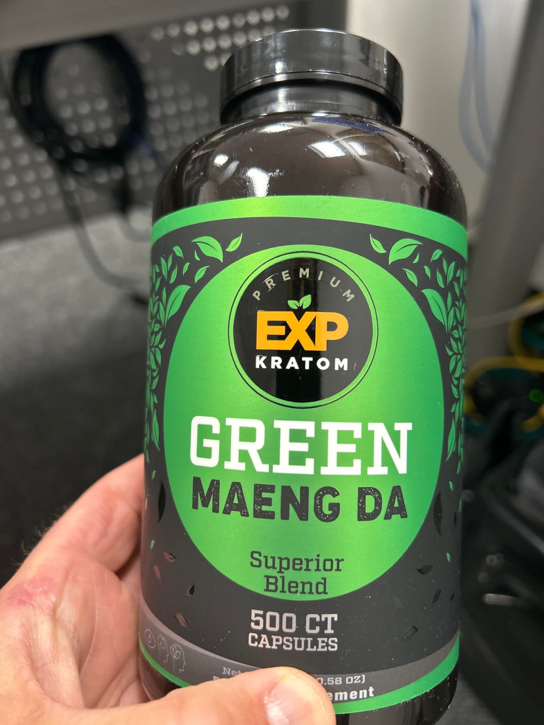 Customer photo review of EXP Premium Green Maeng Da Blend Kratom Capsules - Lab Tested