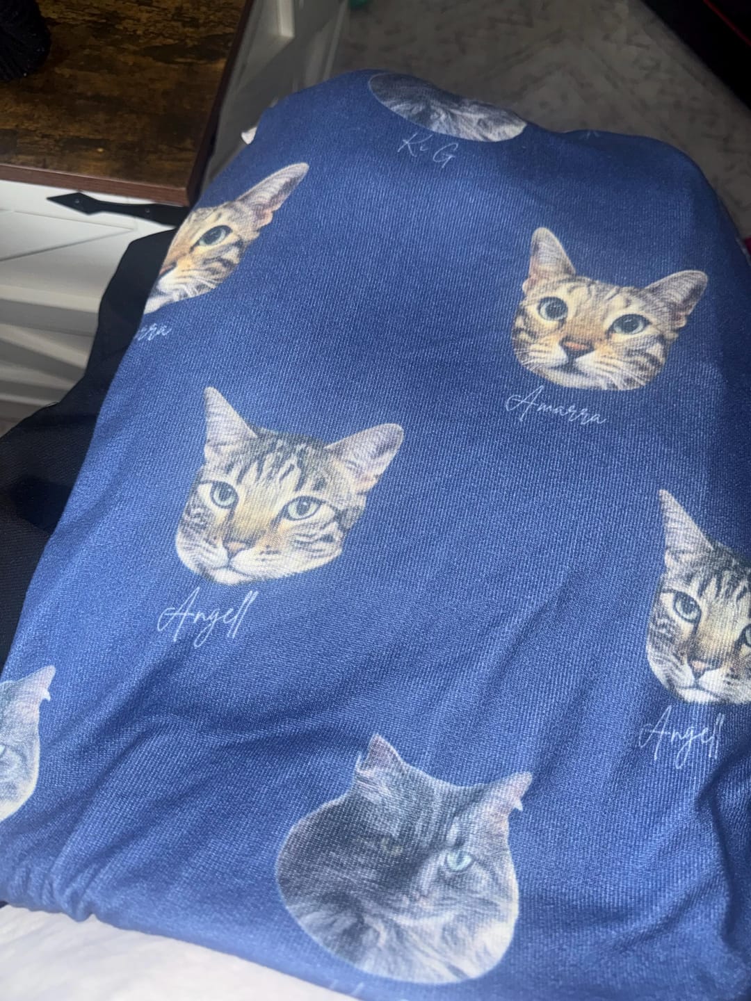 Customer photo review of Personalized Pet Photo Pajama, Custom Dog & Cat Portrait PJs, Family Matching Loungewear