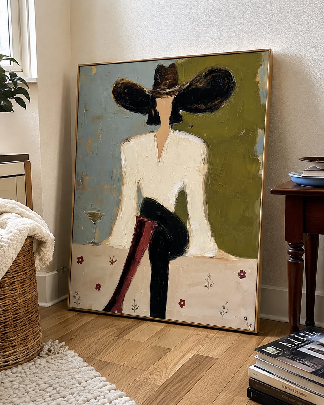 Customer photo review of Martini Muse-Western Cowgirl Painting