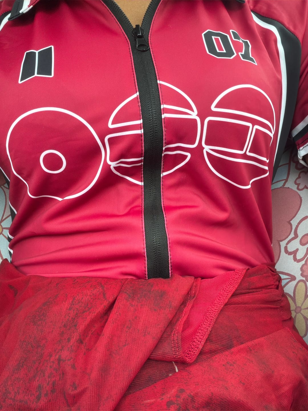 Customer photo review of BTS World Tour Arirang FullJersey Bodysuit Set, BTS Arirang Gift For Fans