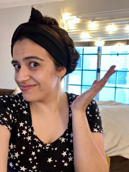 Customer photo review of Heatless Curling Headband
