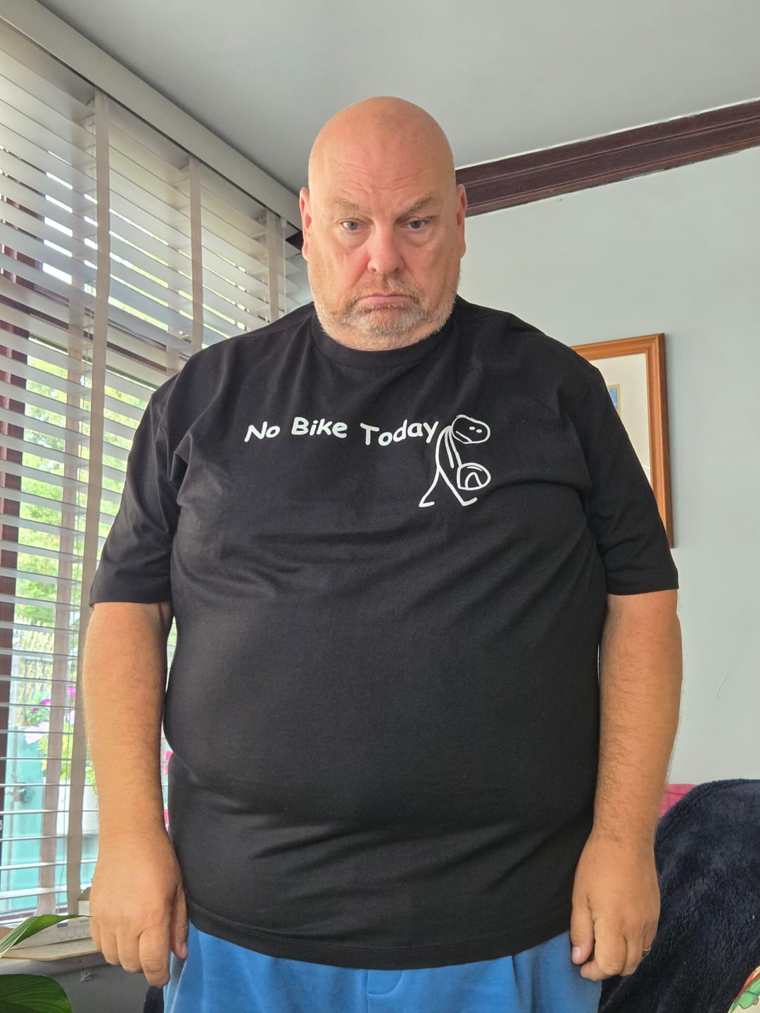Customer photo review of No Bike Today 2W T Shirt