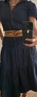Customer photo review of Wrap Leather Belt - Tan