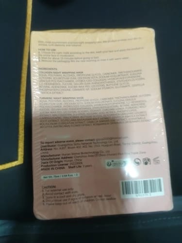 Customer photo review of FaceGlow™ Bio-Collagen Peel-Off Mask