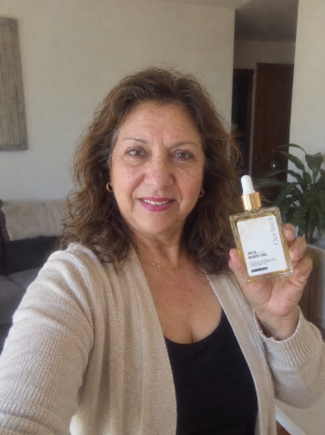 Customer photo review of Aceite Corporal Reafirmante