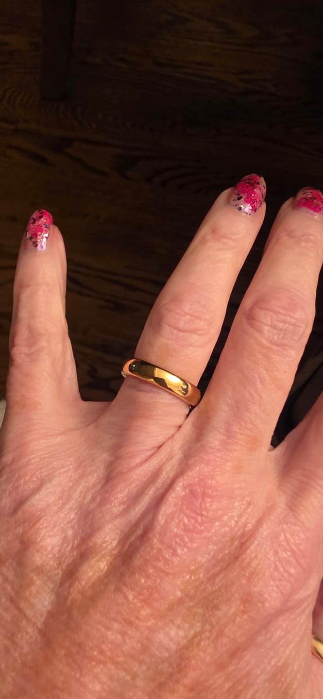 Customer photo review of High Polished Yellow Gold - 4mm