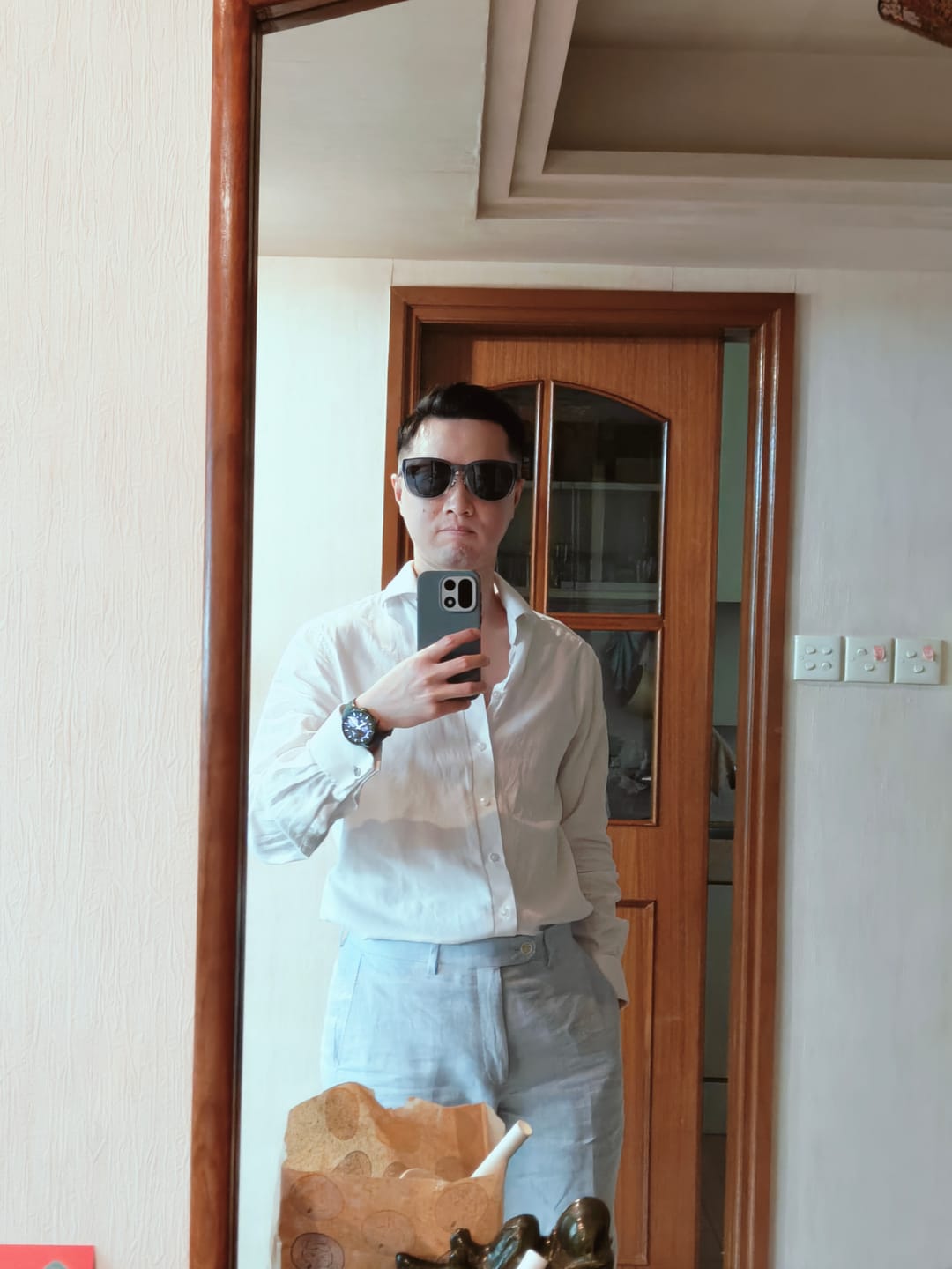 Customer photo review of Boston Frame Prescription Fit-Over Sunglasses UV 400 FD011/FD497