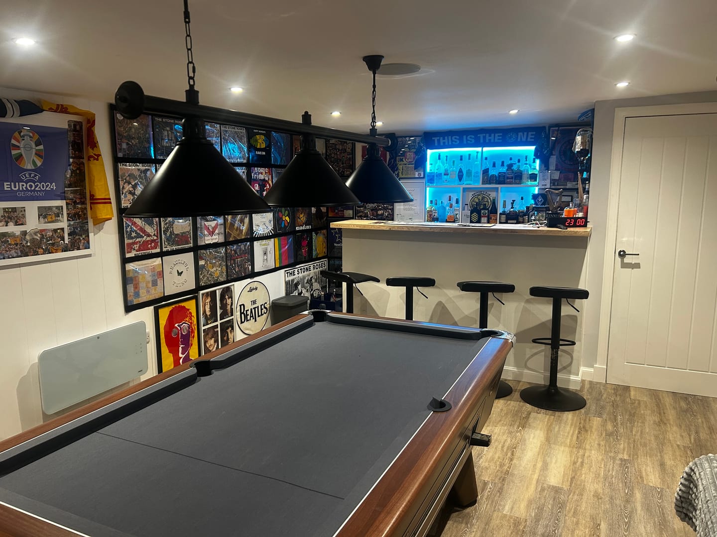Customer photo review of 12" Vinyl Record Display Frame - LP Wall Storage