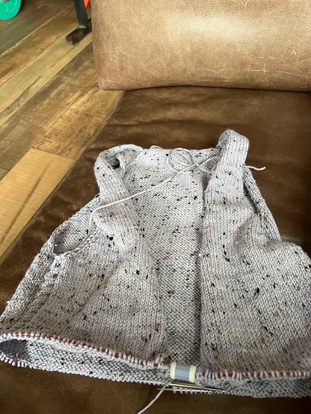 Customer photo review of Merino baby alpaca tweed lavanda 690-1