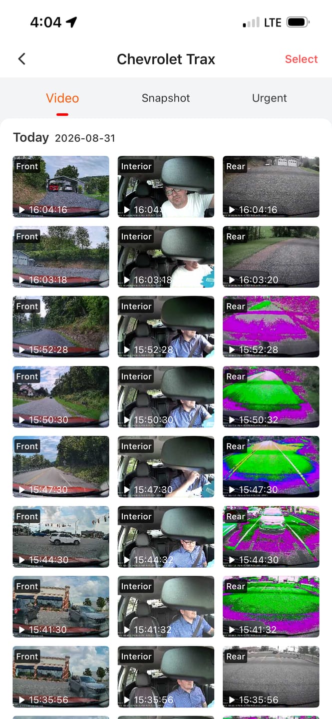 Customer photo review of F17 3-Channel 4K 5G WiFi Dash Cam with Parking Monitor