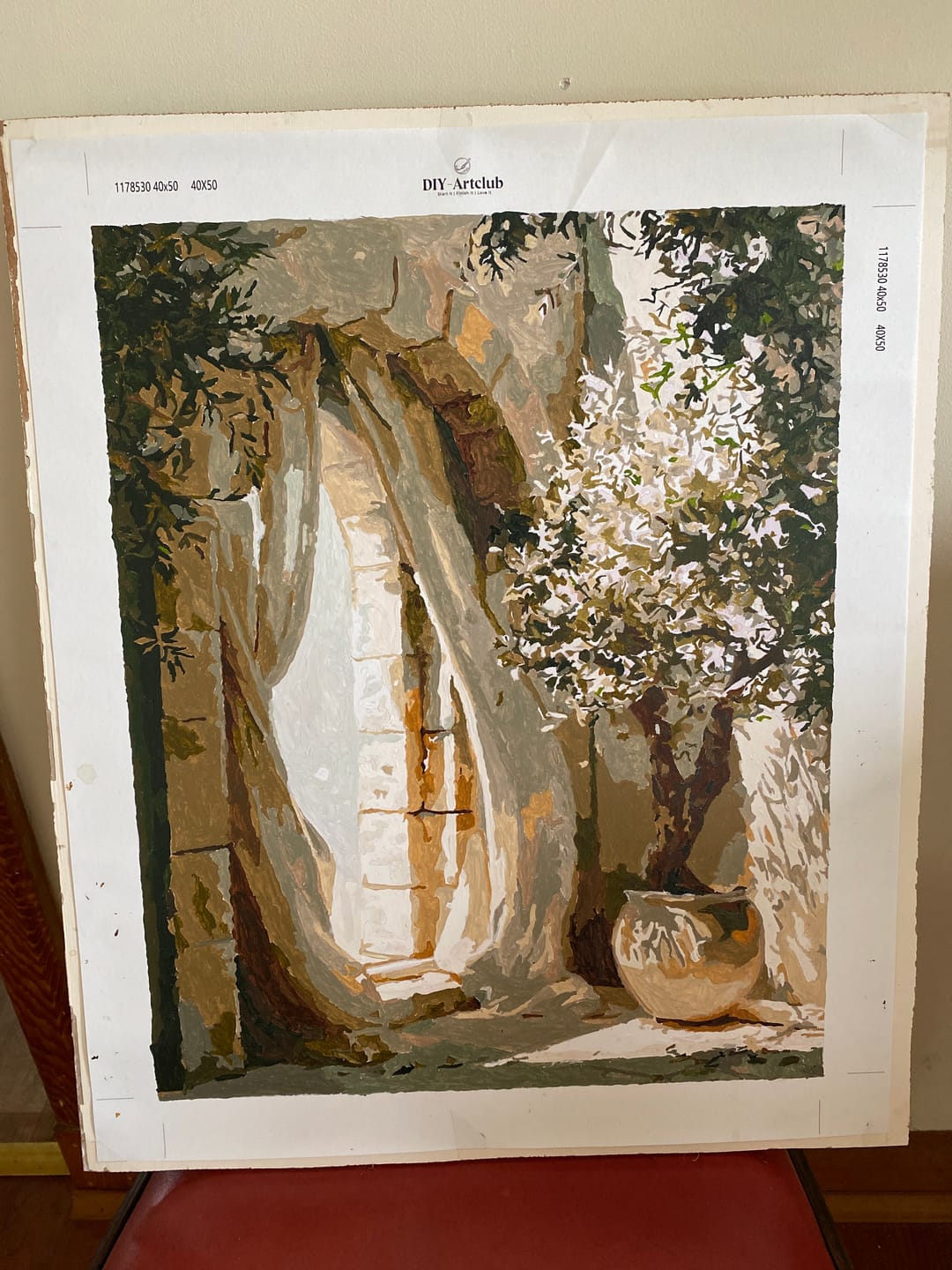 Customer photo review of The Stone Archway | Paint by Number