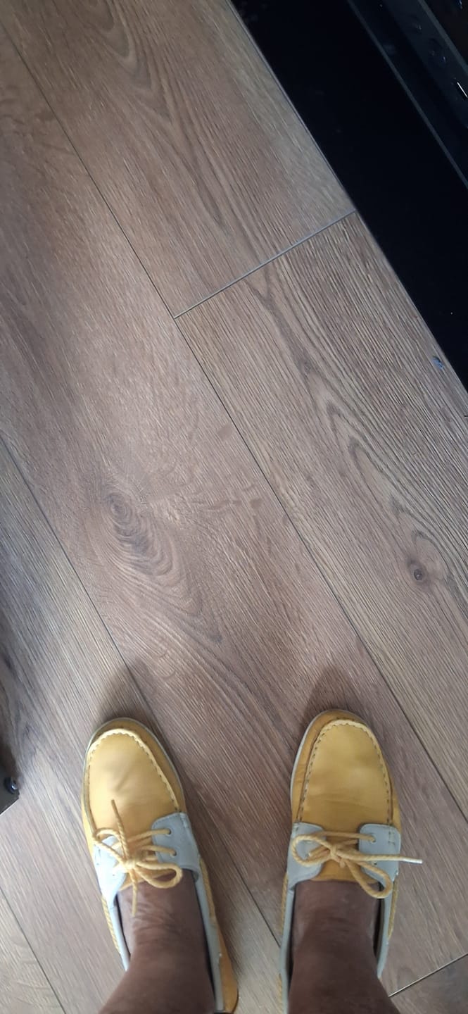 Customer photo review of Yellow Irene Boat Shoes