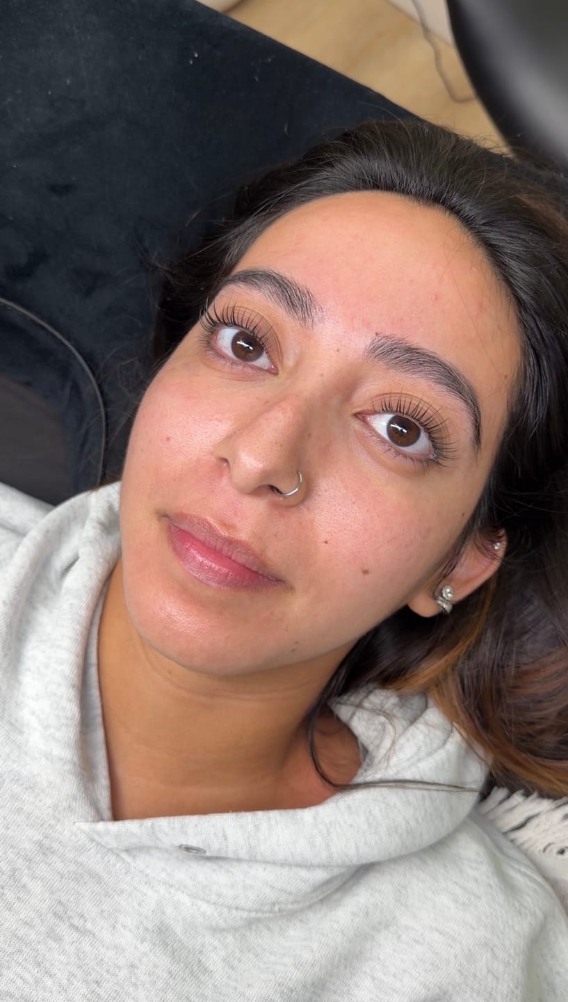 Customer photo review of Korean Lash Lift Online Course