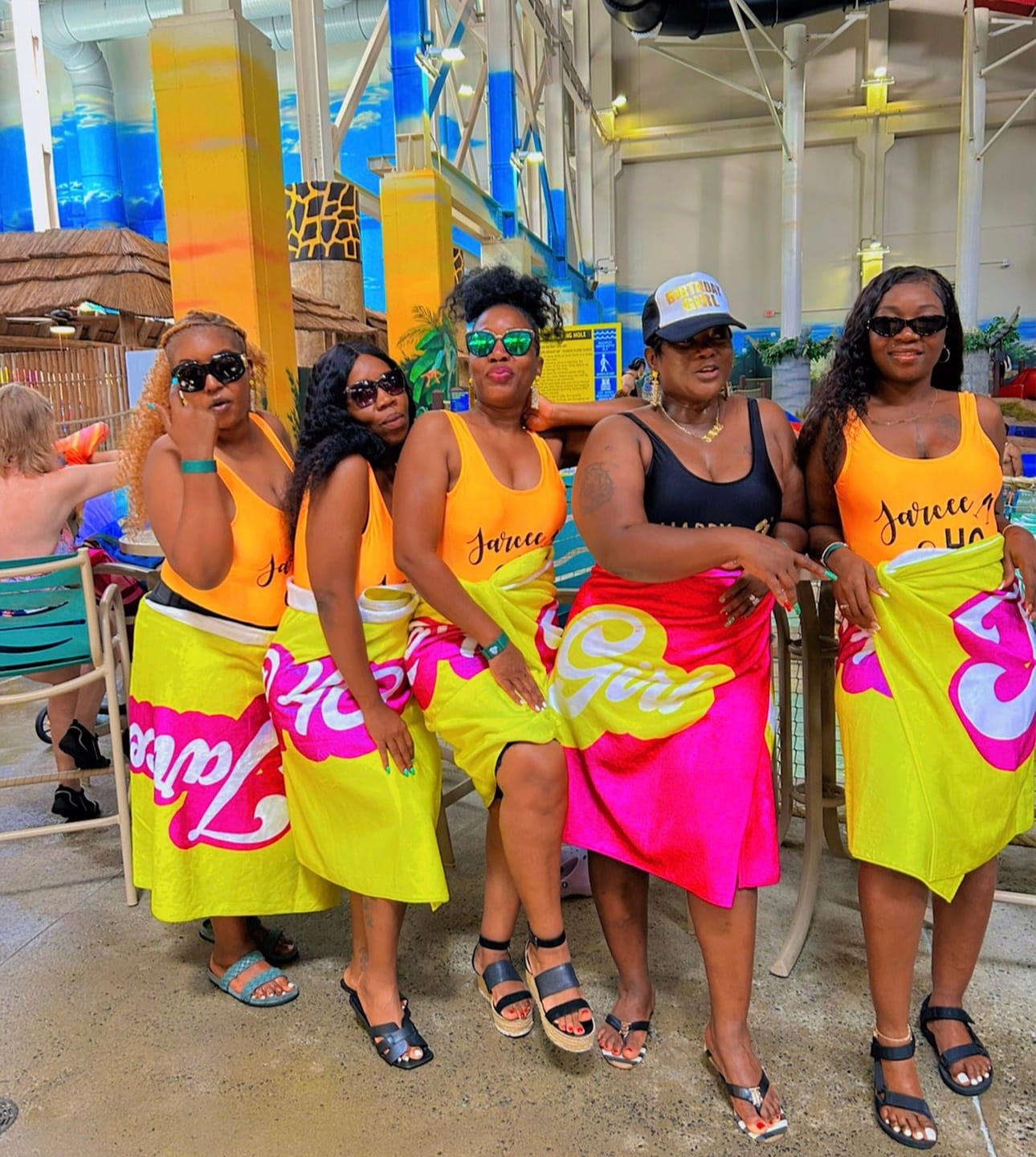 Customer photo review of Personalized Retro Beach Towel: Custom Name, Vacation Gift
