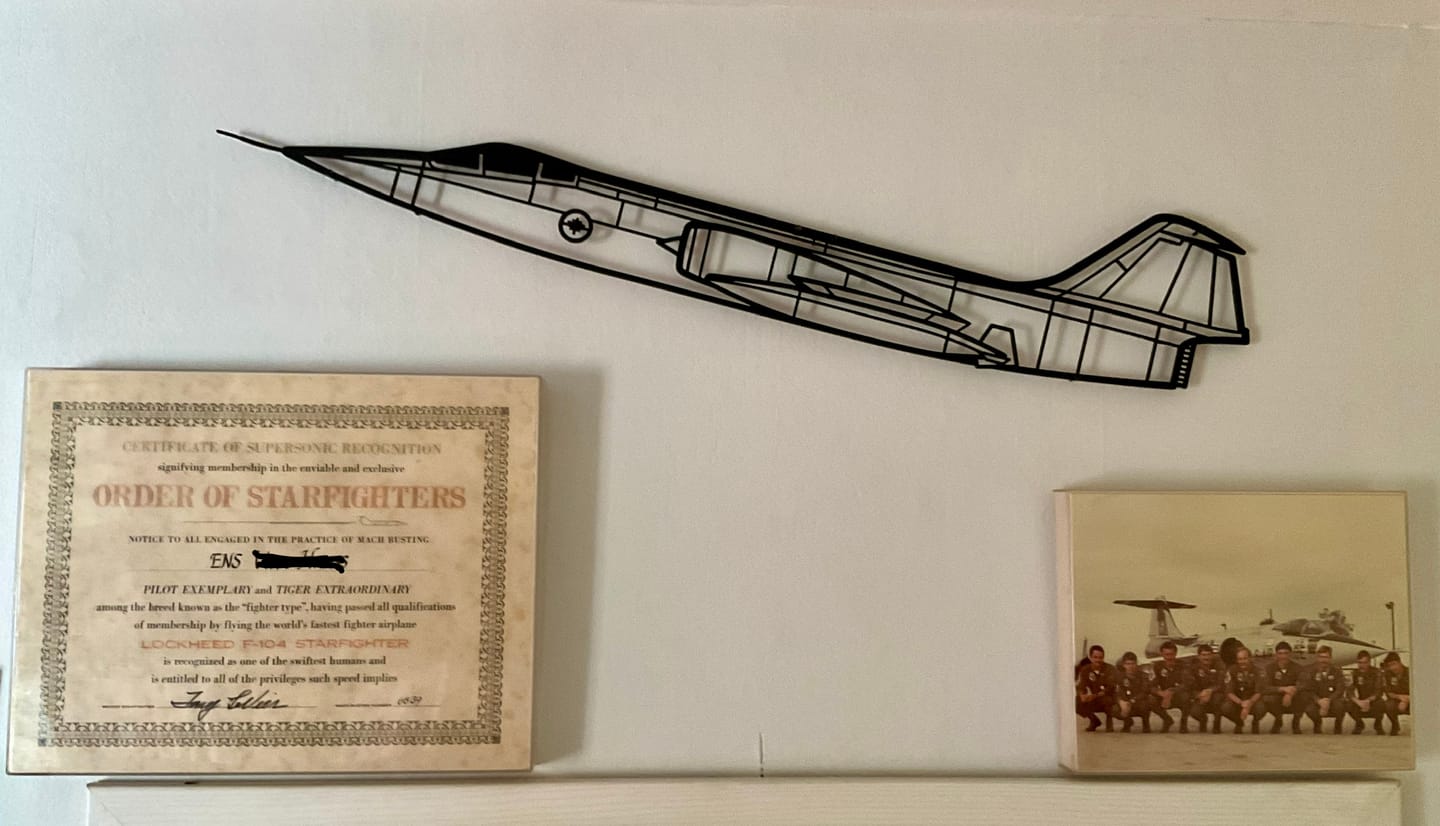 Customer photo review of CF-104 Silhouette Metal Wall Art