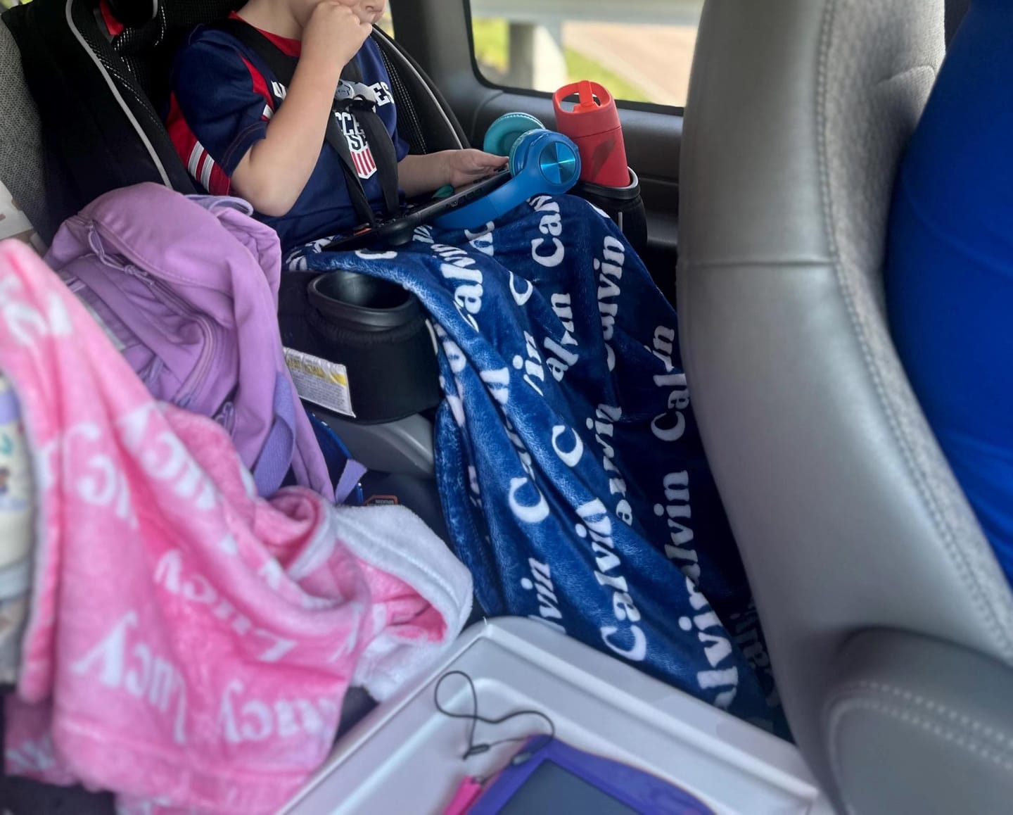 Customer photo review of Personalized Checker Design Blanket – Custom Minky or Sherpa