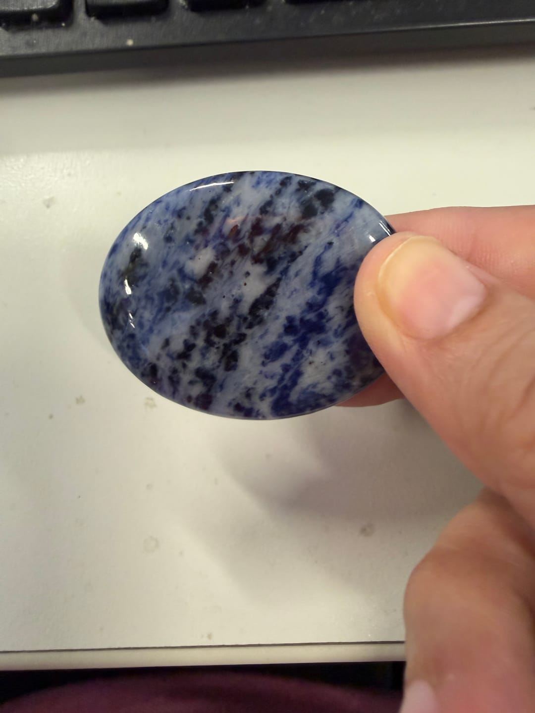 Customer photo review of Crystal Worry Stone