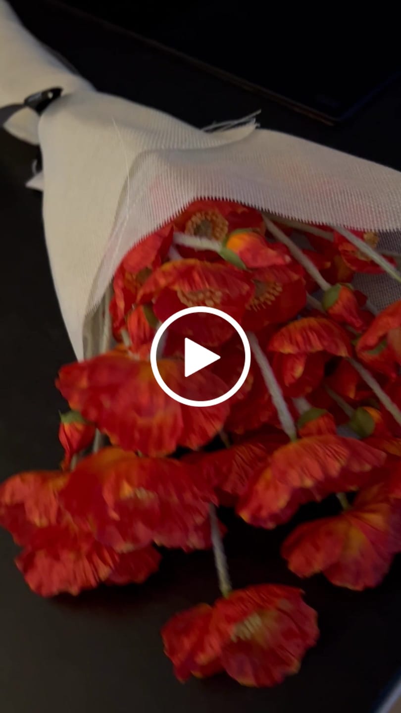 Customer video review of Coquelicots - Orange (10 tiges)