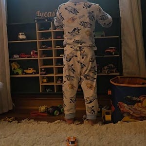 Customer photo review of Toy Car Garage - Warm Navy