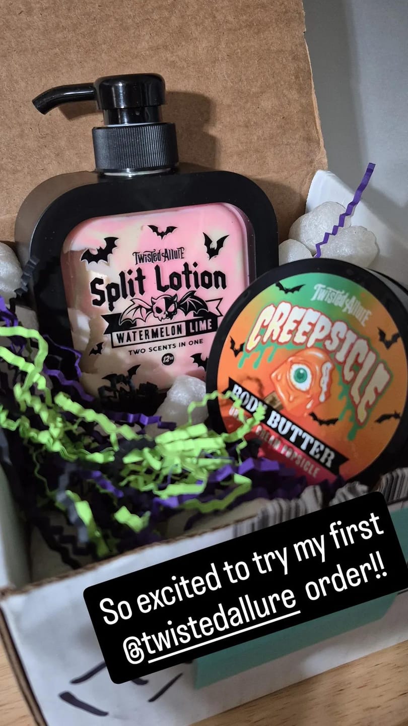 Customer photo review of Watermelon Lime Split Lotion
