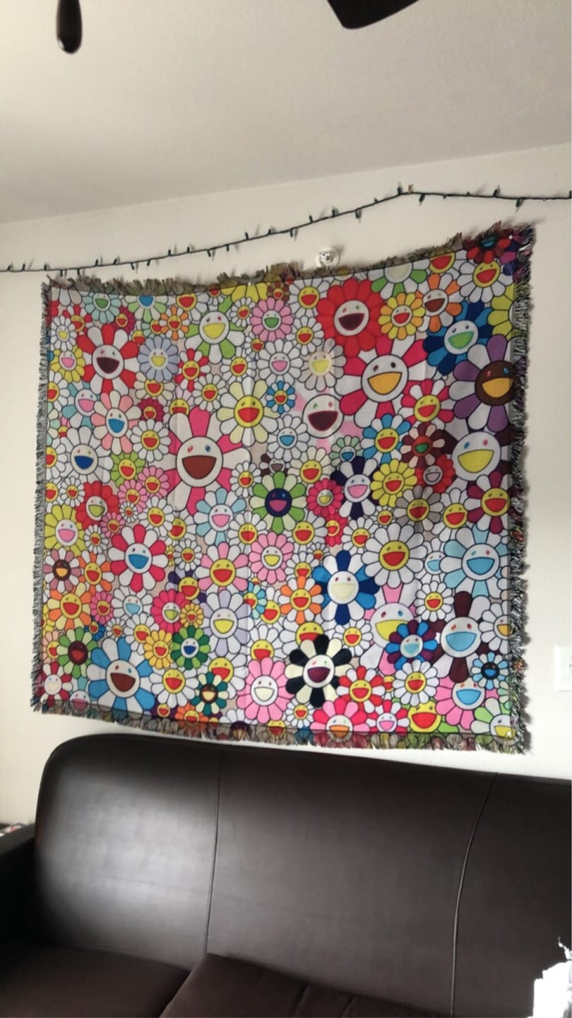 Customer photo review of Personalized Photo Woven Throw Blanket: Custom Letter Gift