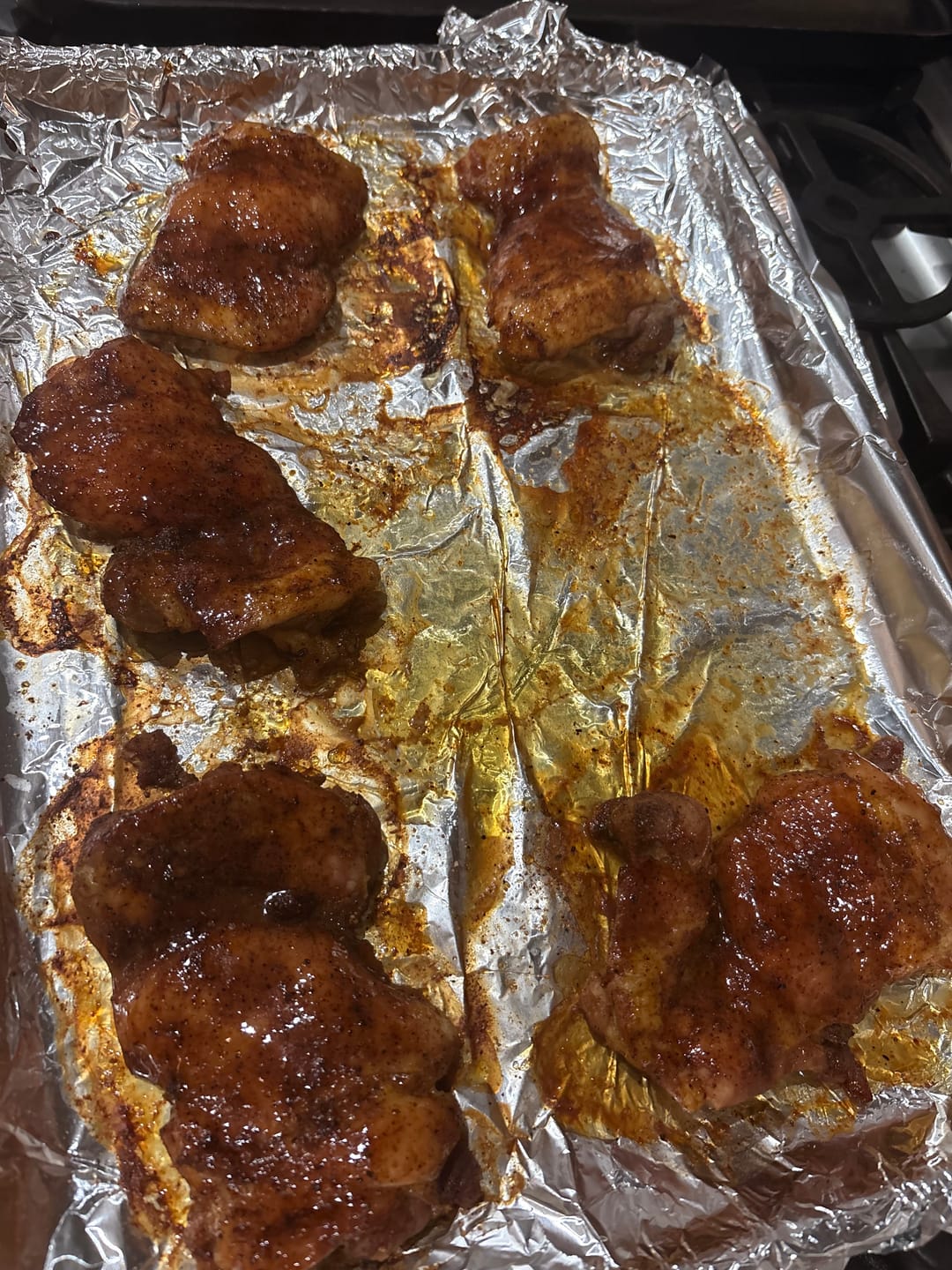 Customer photo review of Hot Honey Peach BBQ Glaze