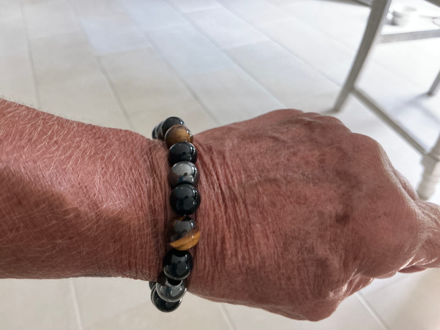 Customer photo review of Triple Stone Protection Bracelet