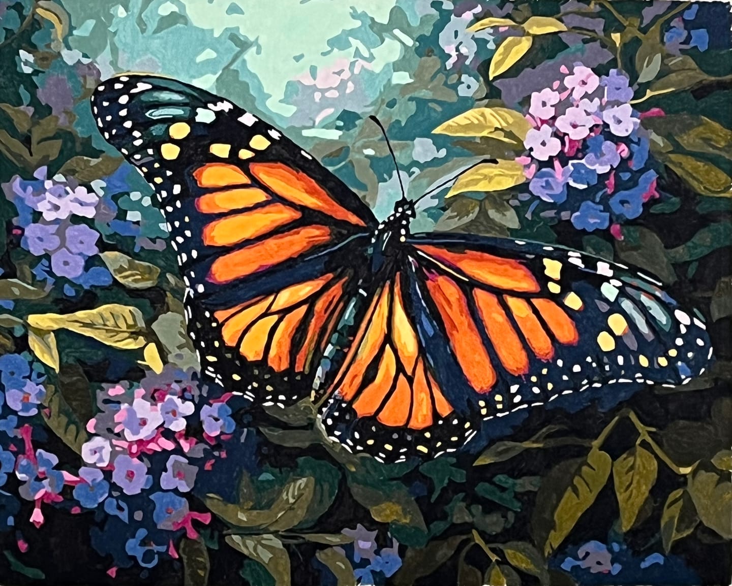 Customer photo review of Monarch Butterfly Painting