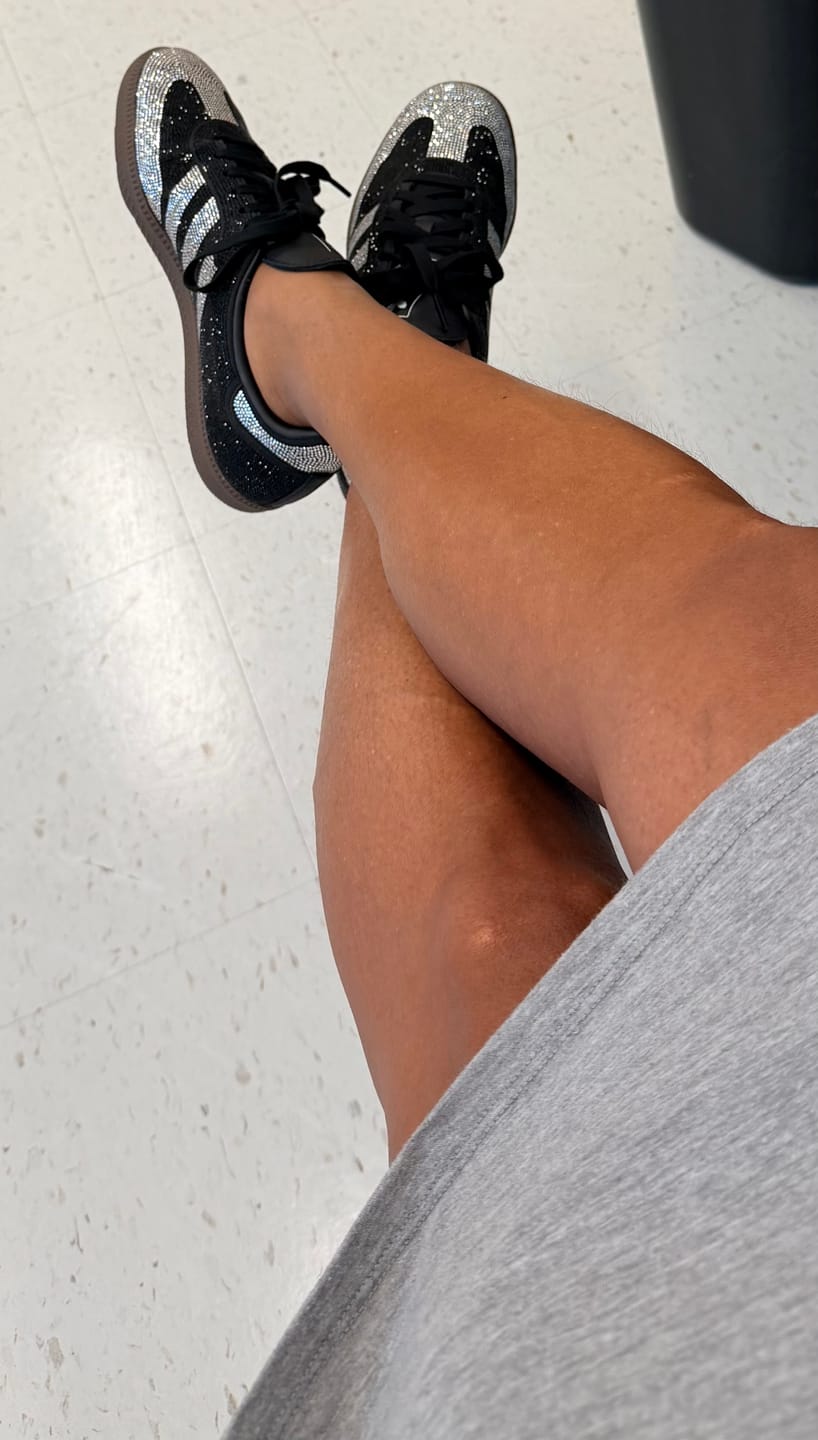 Customer photo review of adidas Samba OG Rhinestone Black Silver Women's