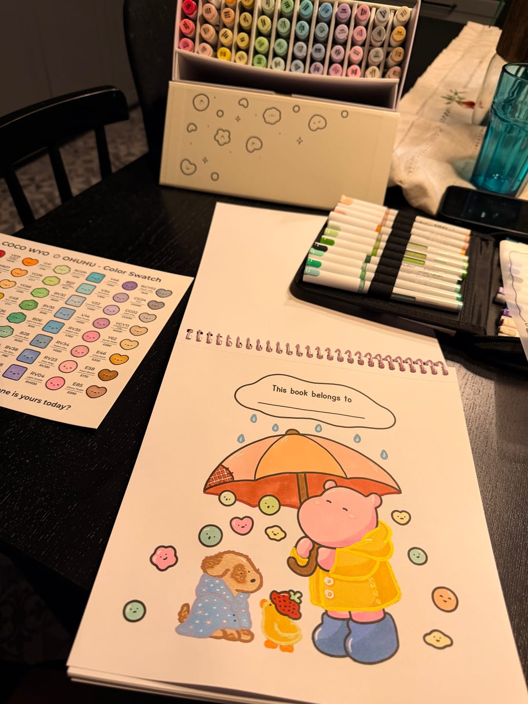 Customer photo review of Ohuhu Kahuku Series Direct-ink Acrylic Paint Markers
