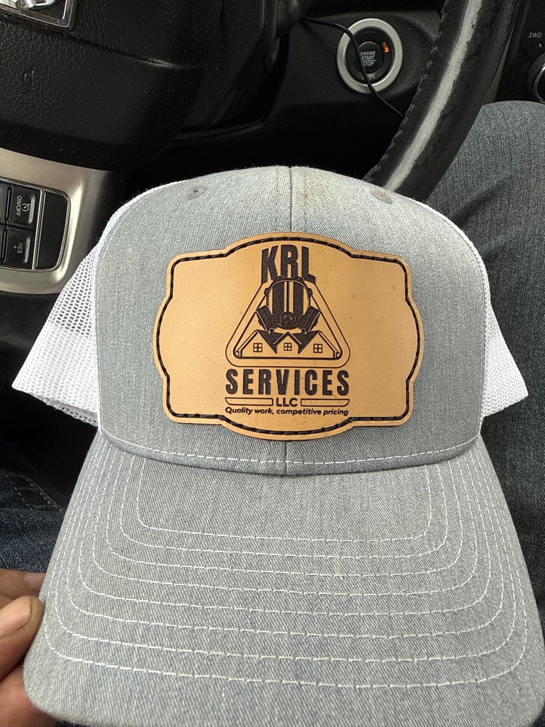Customer photo review of Richardson 112 Custom Leather Patch Hats