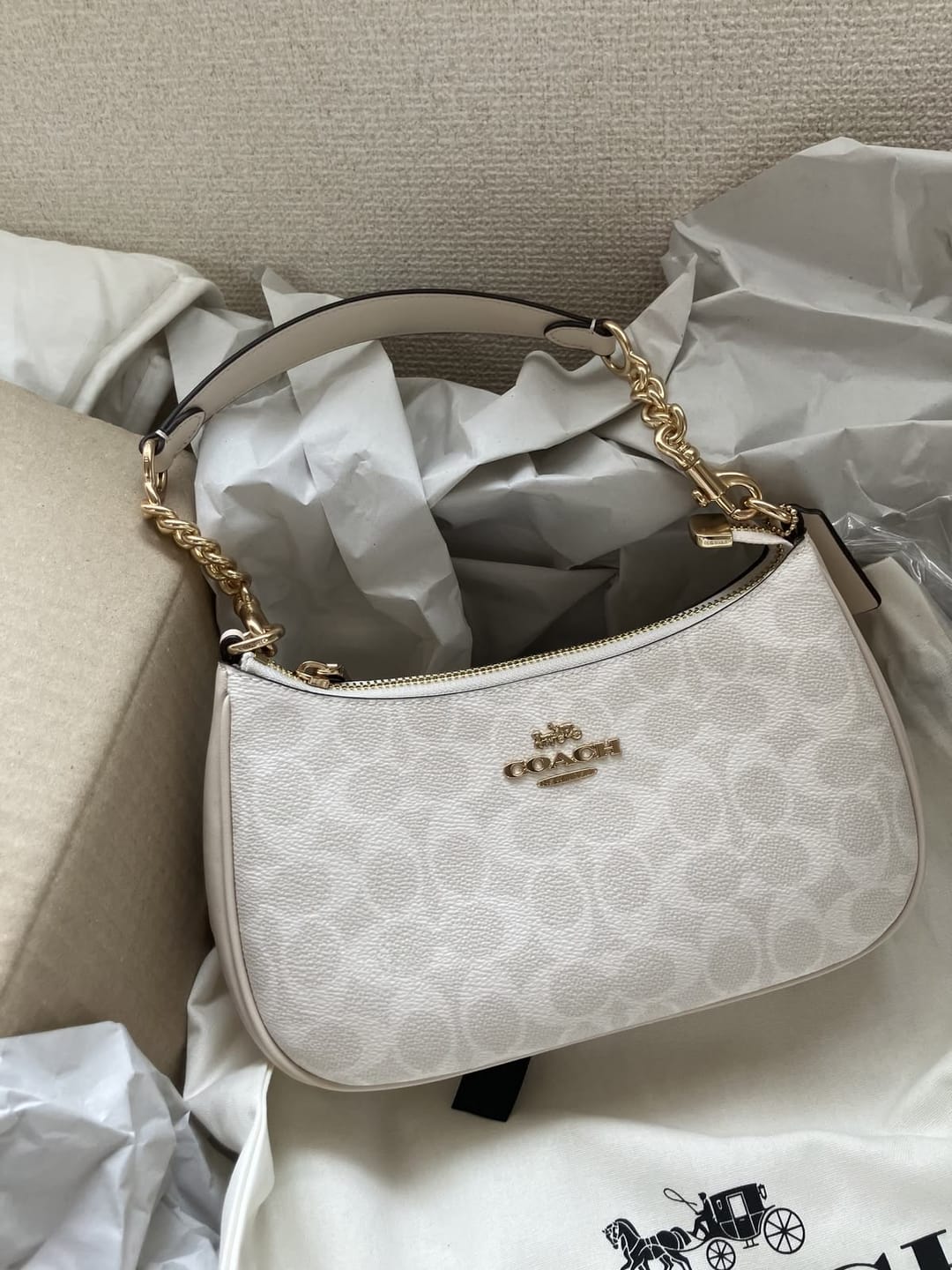 Customer photo review of Coach Teri Shoulder Bag In Signature Canvas
