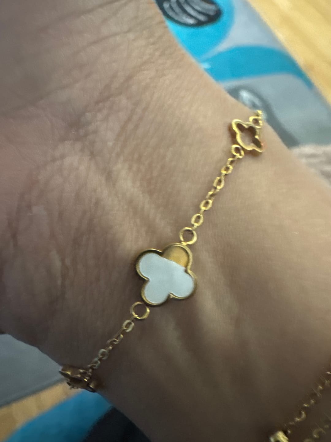 Customer photo review of Lucia Clover Bracelet