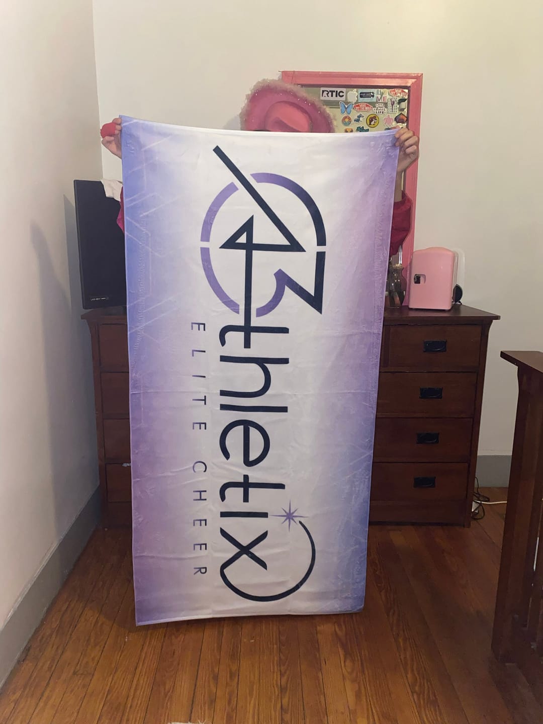 Customer photo review of Custom Sports Team Logo Towel, Personalized Gym Rally Towel