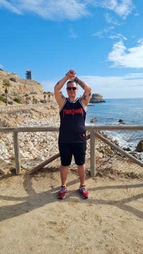 Customer photo review of MANOWAR BASKETBALL JERSEY