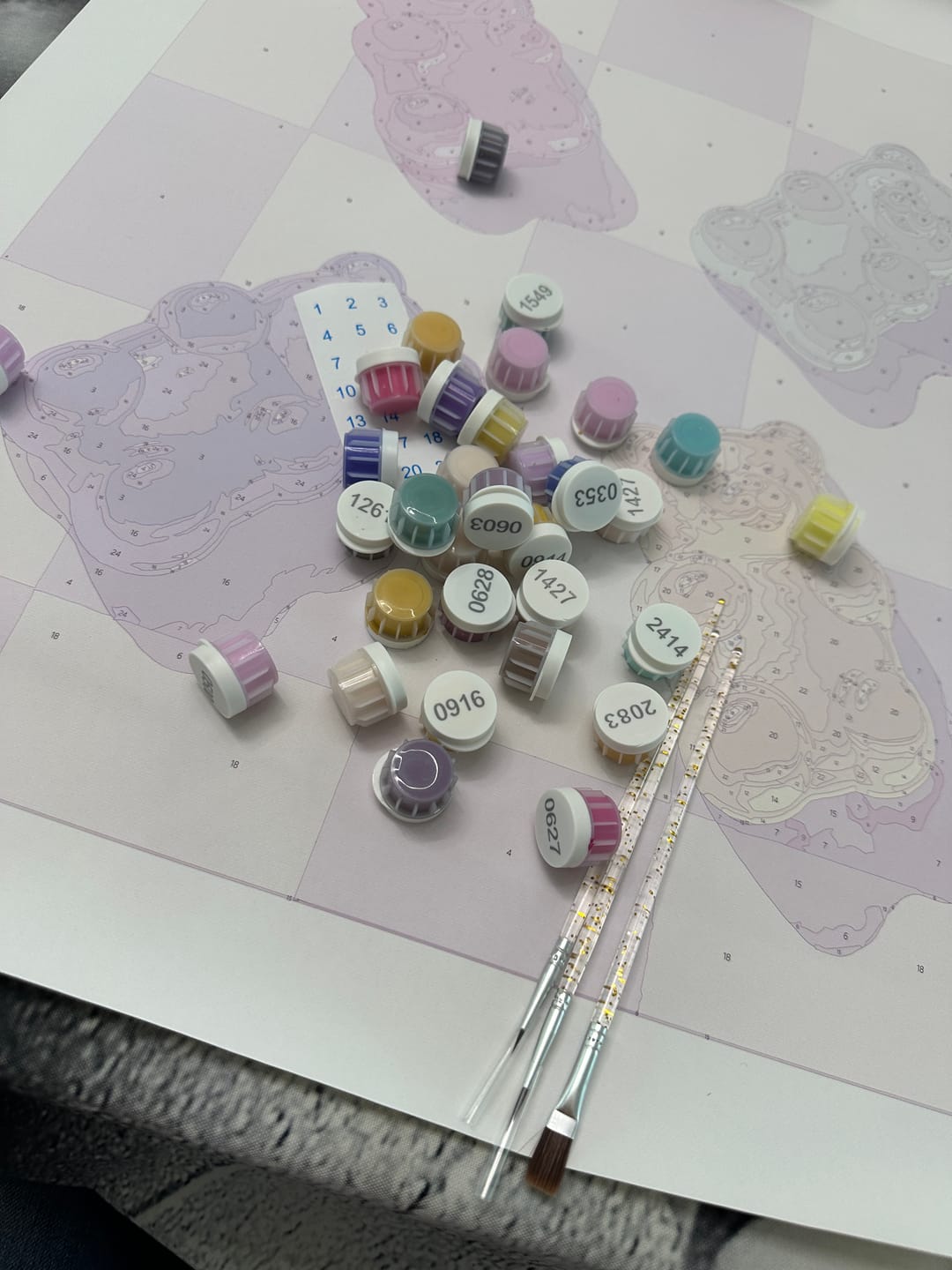 Customer photo review of Sweet Colors | Paint by Number