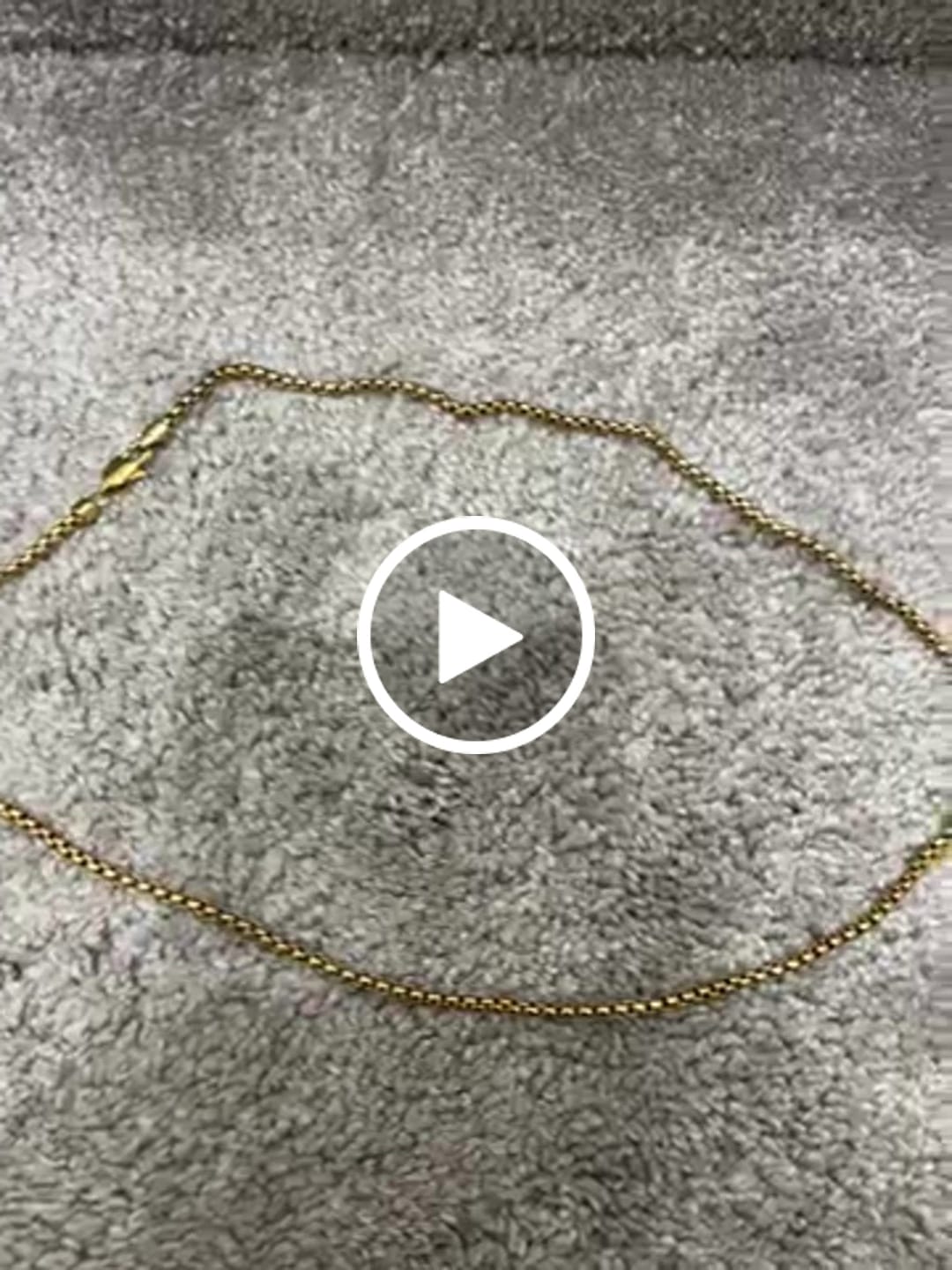 Customer video review of Box Chain (Gold)