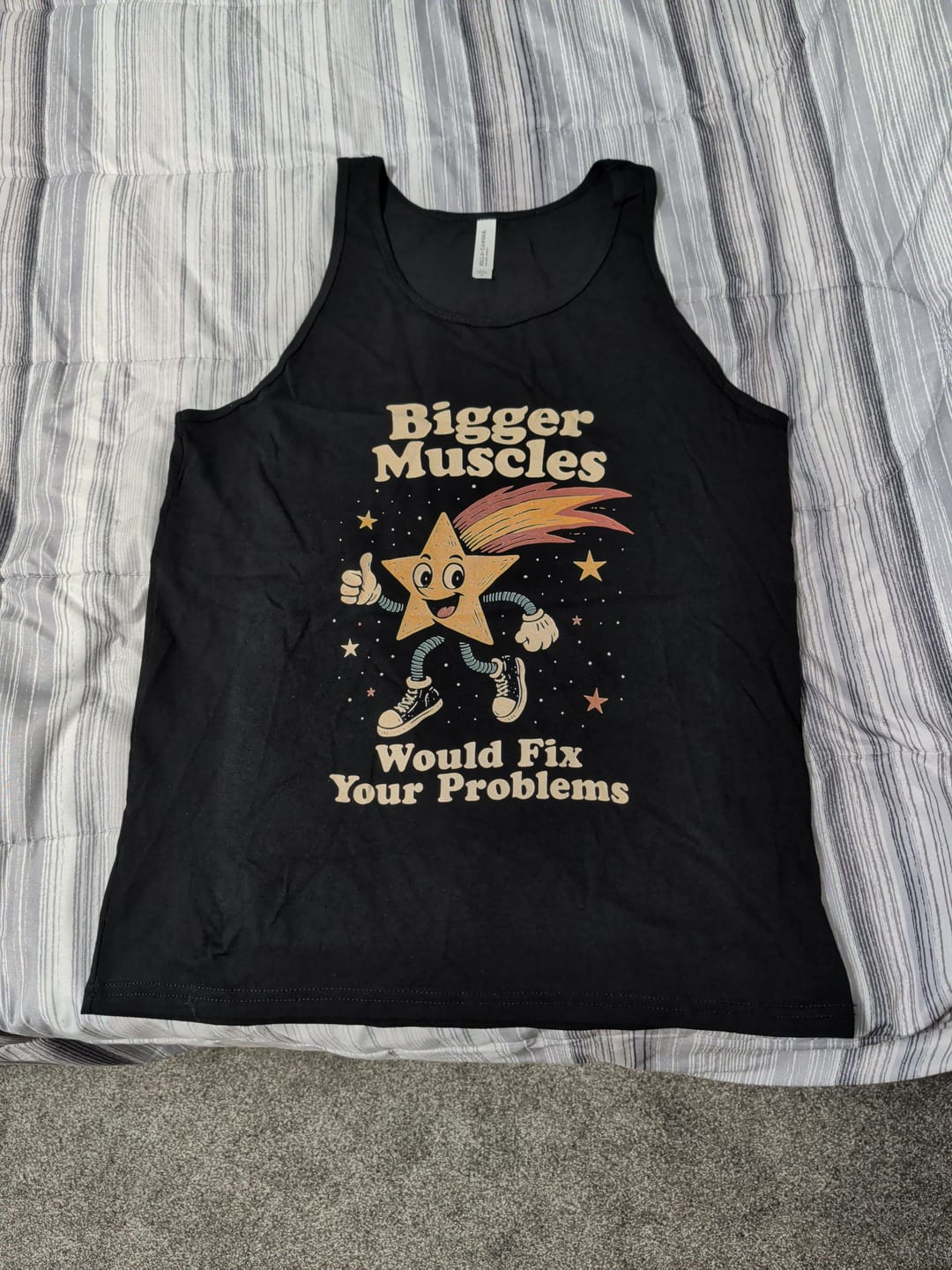 Customer photo review of Bigger Muscles Tank Top