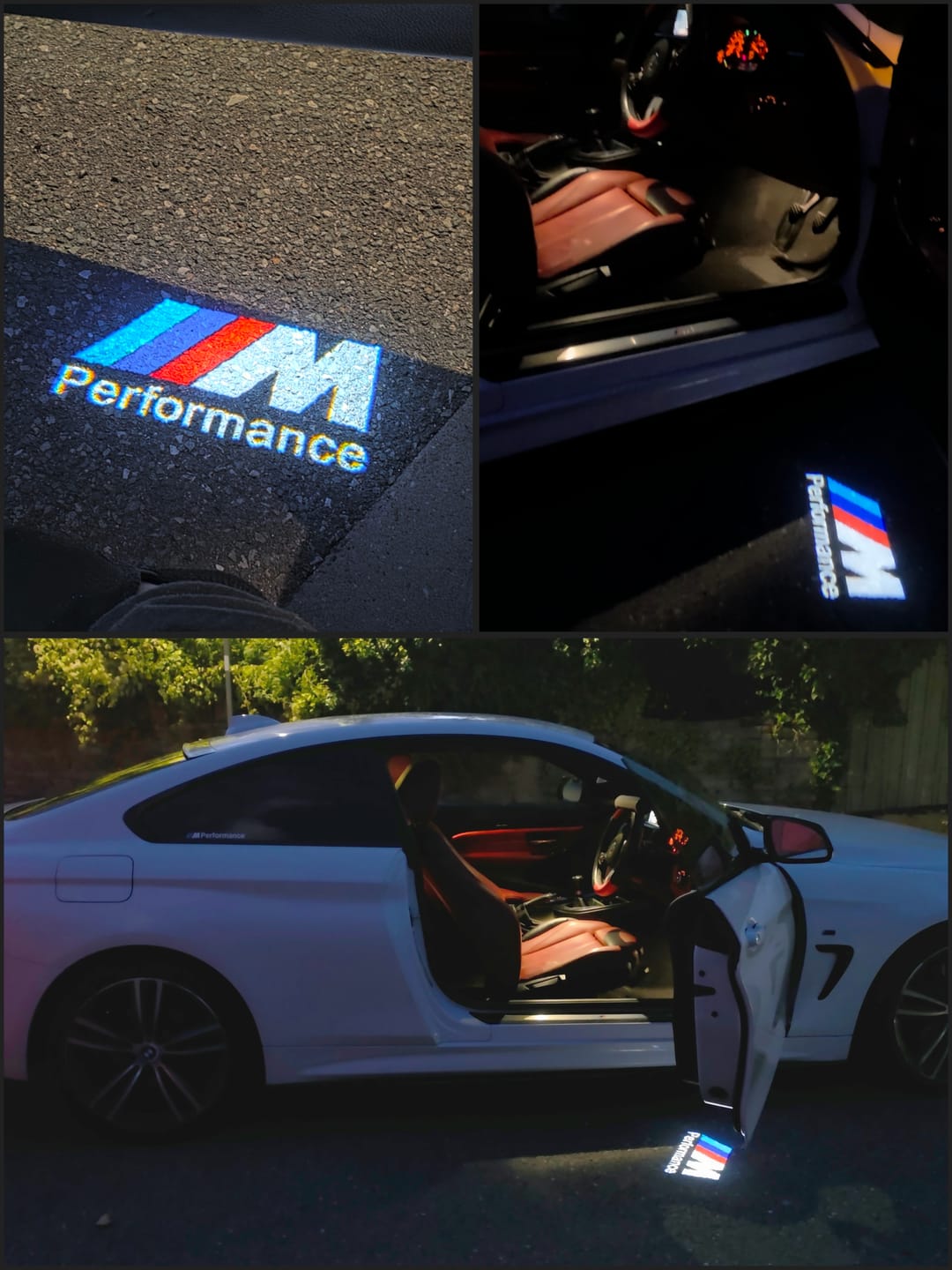 Customer photo review of BMW F SERIES DOOR LIGHTS