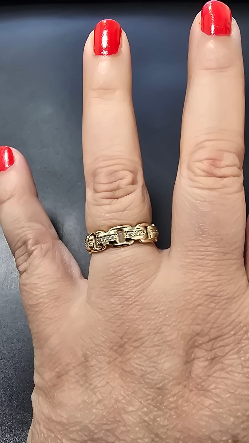 Customer photo review of Ring VIP Chain Chic -14K vergoldet