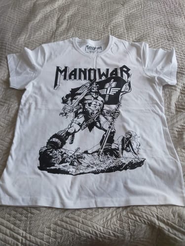 Customer photo review of MANOWAR T-SHIRT HAIL TO ENGLAND WHITE