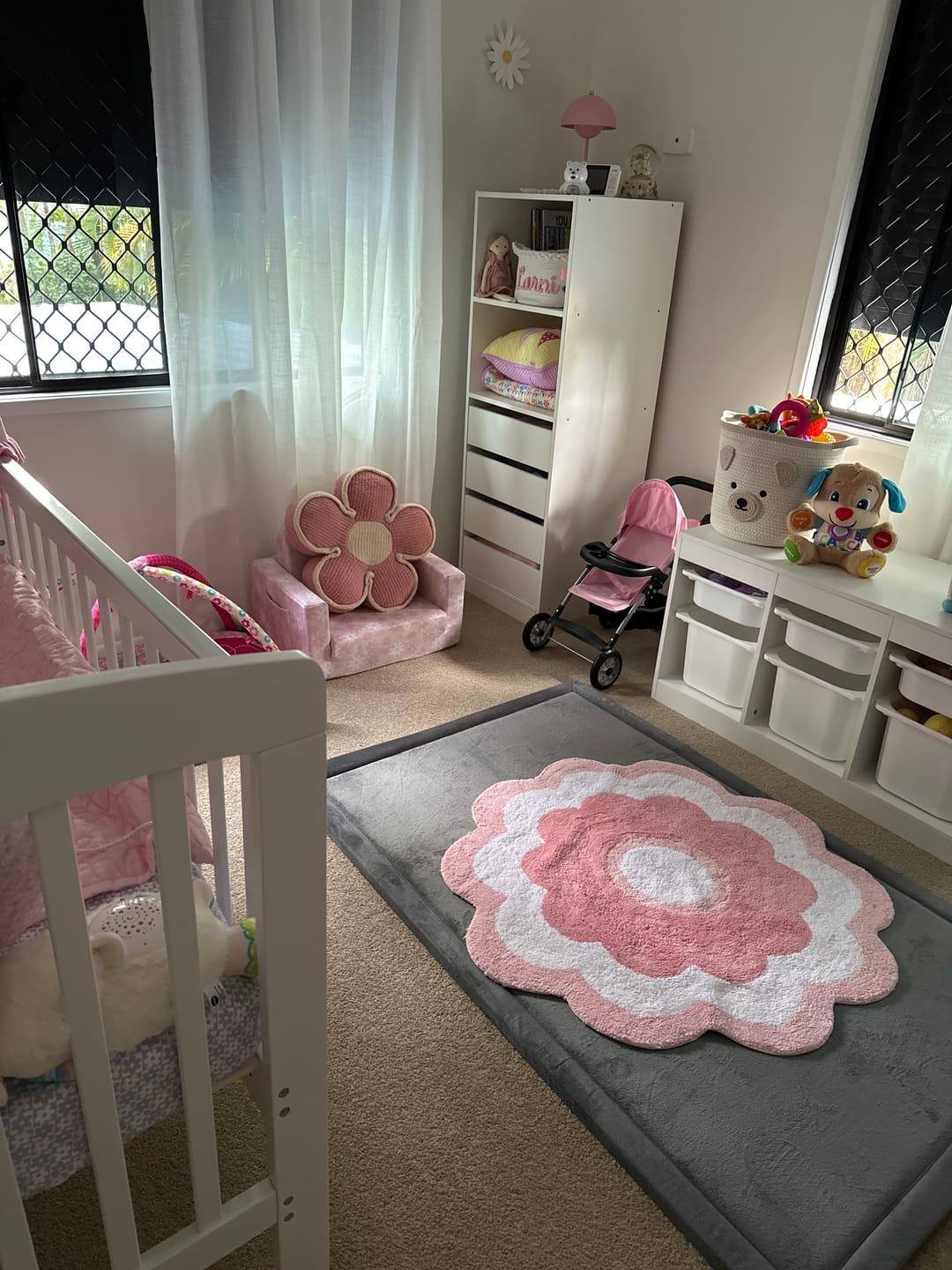 Customer photo review of Flower Cushion – Pink